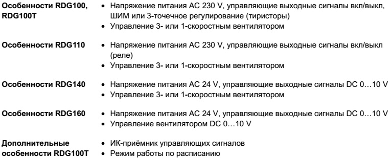 RDG100 RDG140RDG160 особенности